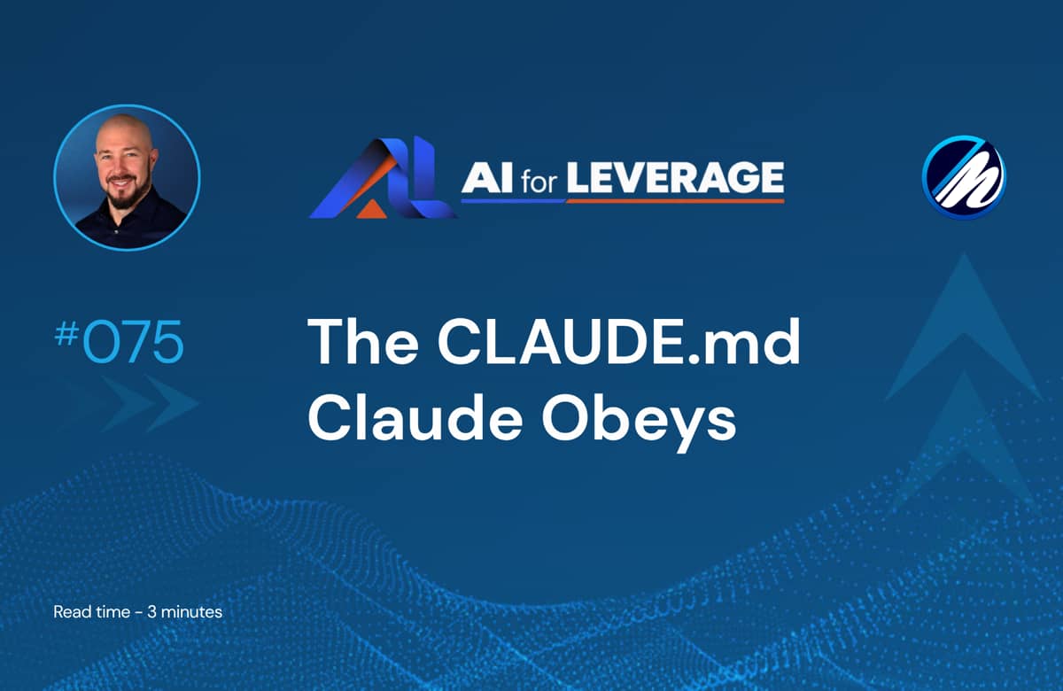 The CLAUDE.md Claude Obeys