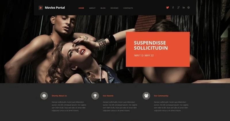 Entertainment movie wordpress movie theme