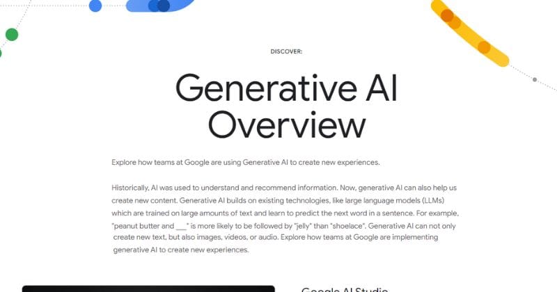 Google in advancing generative ai