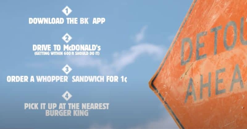 Burger King the Whopper detour