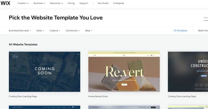 Choosing the perfect template for your wix blog