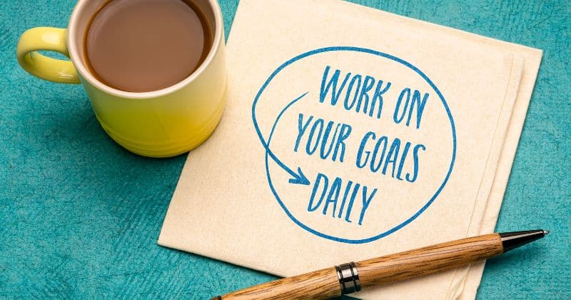 Establish a daily writing goal