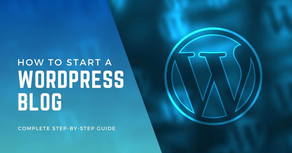 how to start a wordpress blog